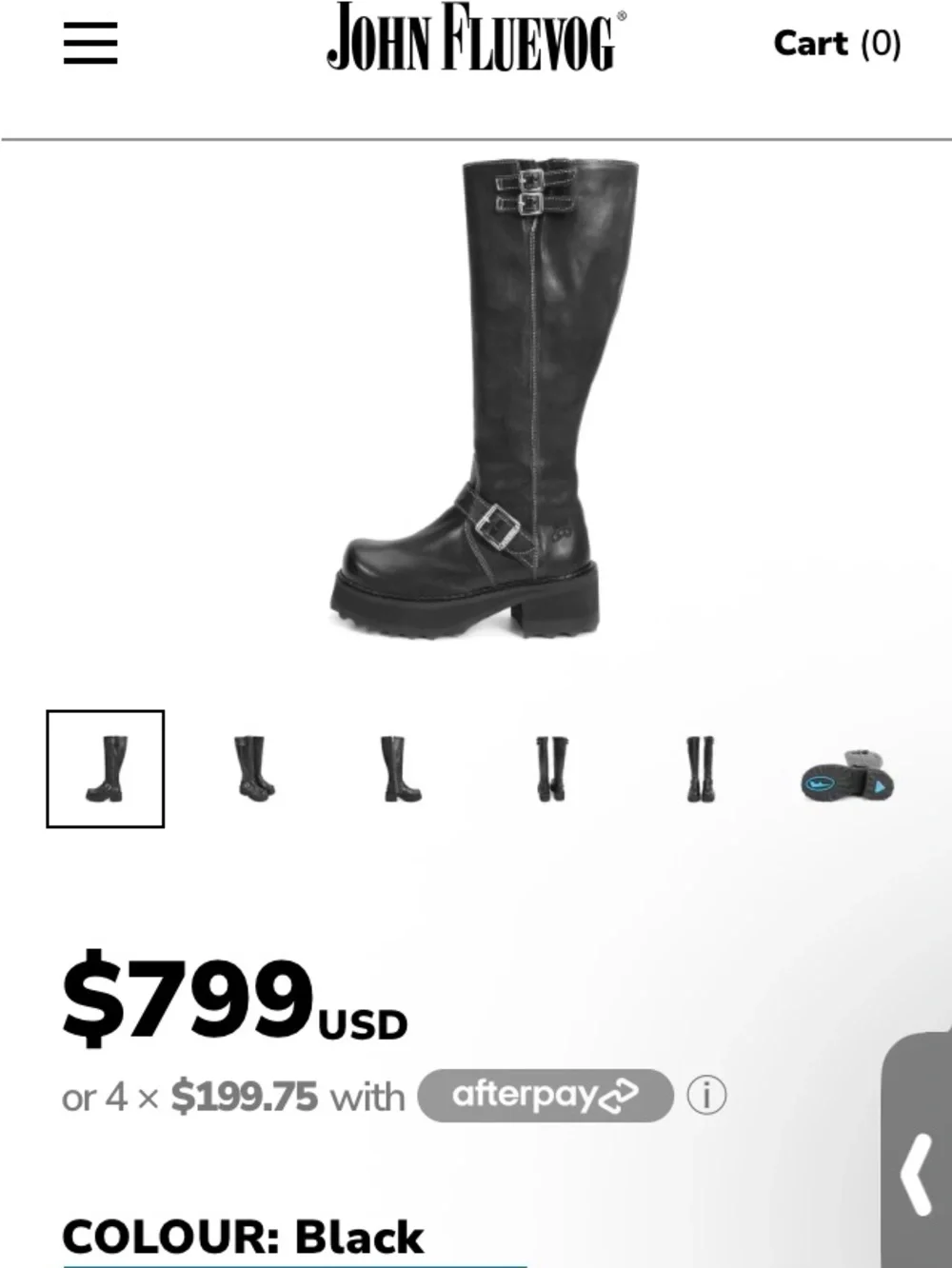 John Fluevog Bond Girl Tall Buckle Boots — Wine